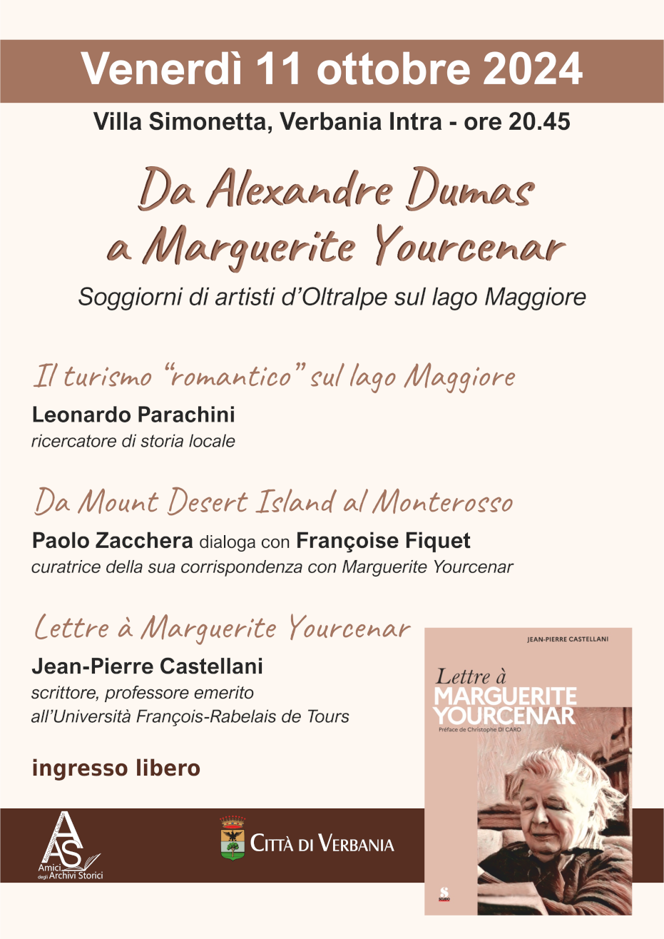 Marguerite Yourcenar Verbania Castellani Zacchera Parachini Fiquet